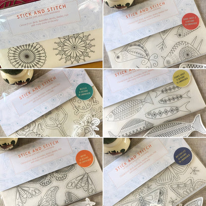 DIY Water Soluble Embroidery Transfers