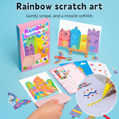 20Pcs DIY Rainbow Scratch Art