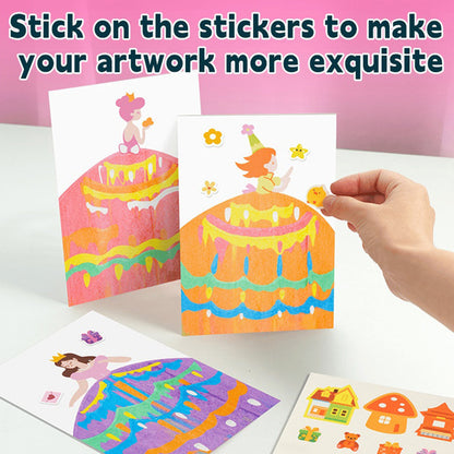 20Pcs DIY Rainbow Scratch Art