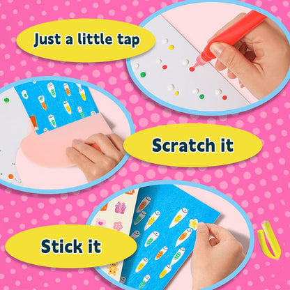 20Pcs DIY Rainbow Scratch Art