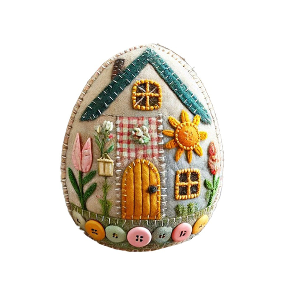 [Handmade] 🏡🥚Patchwork Felt Egg House DIY Kit