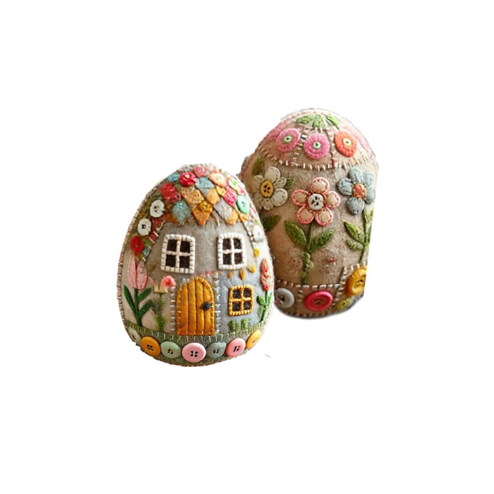 [Handmade] 🏡🥚Patchwork Felt Egg House DIY Kit