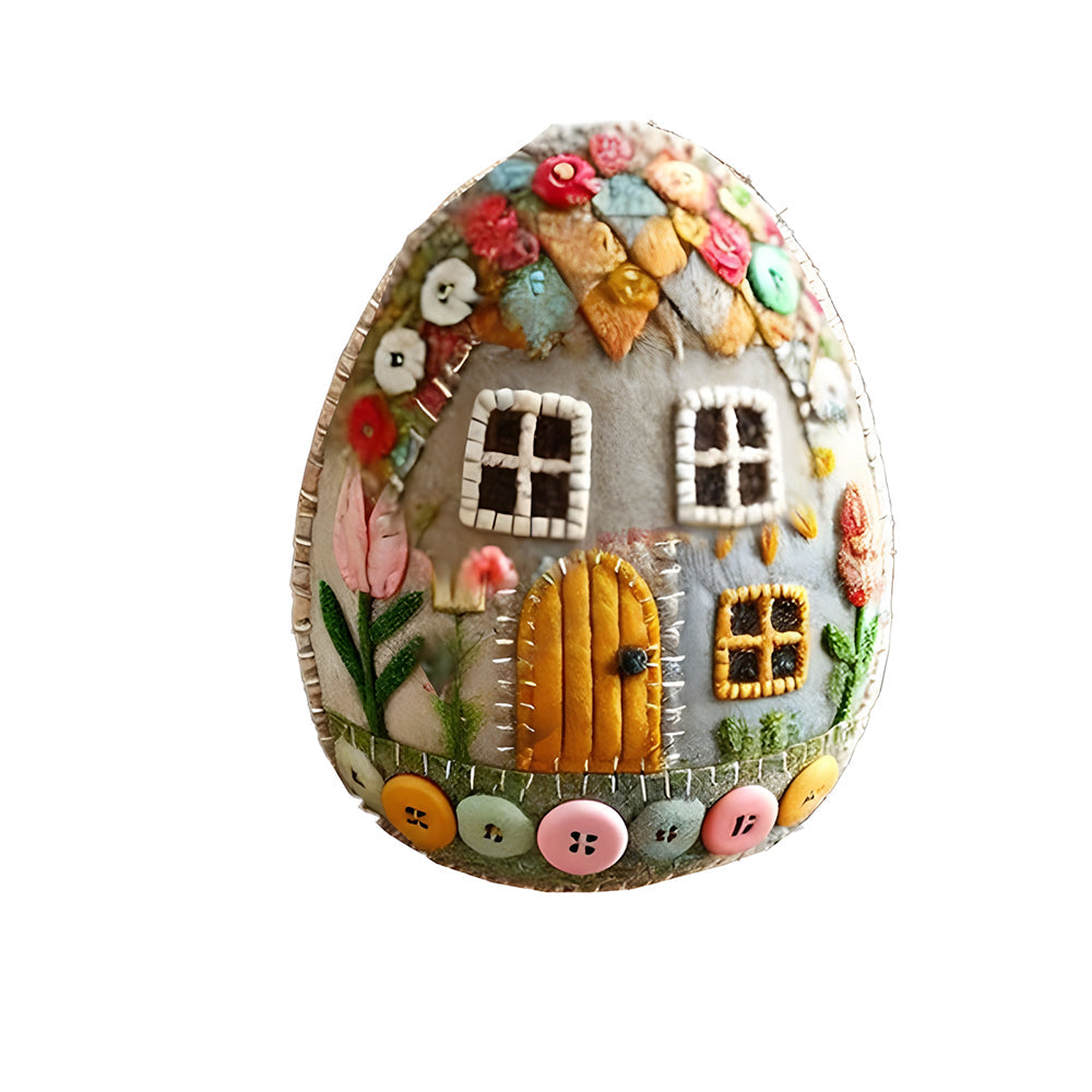 [Handmade] 🏡🥚Patchwork Felt Egg House DIY Kit