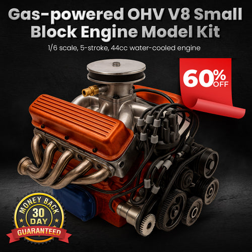 🔥Extra 30% Off 2nd Item!✨️TLOPA® Gas-powered OHV V8 Small-Block Engine Model Kit
