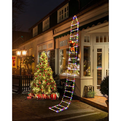 TLOPA® LED Christmas Ladder Decoration Lights with Santa Claus